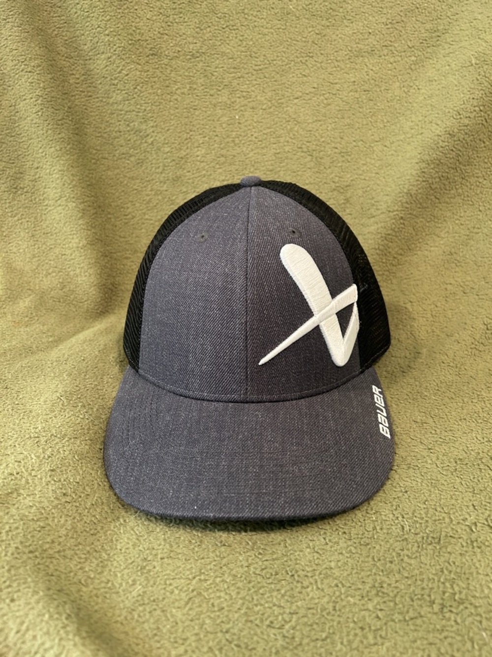 Bauer Core Charcoal and Black Trucker Hat